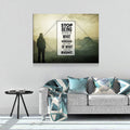 Stop Being Afraid Of What Could Go Wrong And Think Of What Could Go Right Canvas Wall Art, Motivational Decor