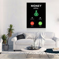 Money Calling Canvas Wall Art, Phone Screen Money Calling, Office Decor, Hustle Quote, Motivational Quote