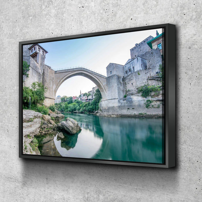 Bosnia Old Bridge Canvas Wall Art, Stari Most Print, Mostar Bridge Print, Mostar Bridge Canvas Art, Bosnia and Herzegovina Wall Art, Bosnia
