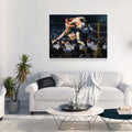 Stag at Sharkey's Canvas Wall Art, Stag at Sharkey's Re-Print on Canvas, 1909 George Wesley Bellows Artwork, Vintage Boxing, Prizefighters