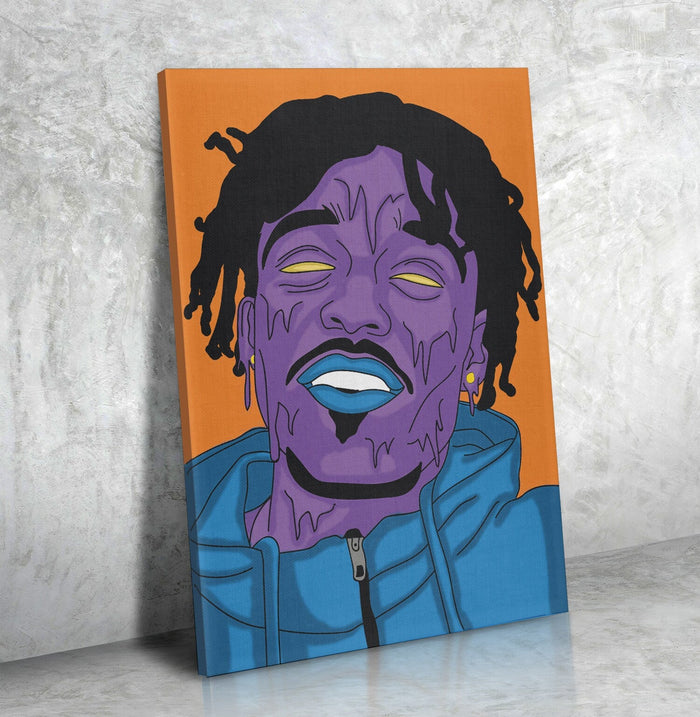 Lil Uzi Canvas Wall Art, Hip Hop Trap Decor, Lil Uzi Art, Pop Art, Music Decor, Rap Artist, Street Art