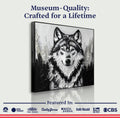 3D Wolf Wall Art IV