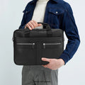 Genuine Leather Business Bag Briefcase - Laptops up to 16-inch
