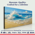 Serene Ocean Wave Coastal Wall Art V