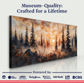 Rustic Forest Sunset Wall Art