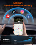M4 Quad Mirror Dash Cam, 1080P 4-Cam, 12" IPS Touchscreen