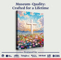 Cross Floral Field Faith Wall Art II
