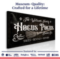 Personalized Hocus Pocus Broom Co. Wall Sign