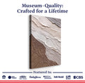 Abstract Earthy Waves Wall Art