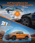 The Legend 3CH Waterproof Mirror Dash Cam, 1080P/60fps, 3-Cam