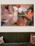 Large Canvas with Banner Wood: Made New