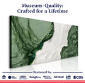 Green Rivers Abstract Wall Art V