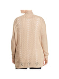 One A Womens Plus Long Sweater Open-Front Sweater