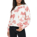Hippie Rose Juniors Tie-Dye Cropped Sweatshirt, Size Medium