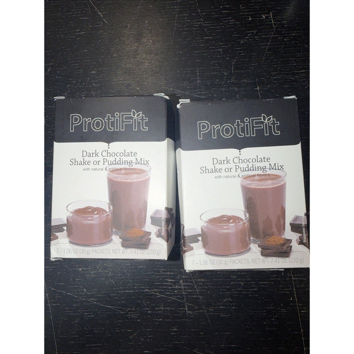 2 Boxes Of Proti Fit Dark Chocolate Pudding-Shake