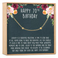 70th Birthday Dot Bracelet