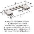 Amerock Versa 3in (76mm) Satin Nickel Cabinet Pull BP55530G10