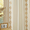 ColorBird Boho Embroidered Gold Brown Curtains 52x63in 2 Panels Set