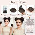 BOGSEA Space Buns Hair Pieces 2PCS Mini Claw Clip 27/613# Color