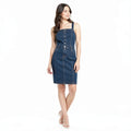William Rast Juniors Women's Blue Serena Denim Jean Dress, Size Medium