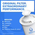 Brita Large Water Filter Pitcher 10-Cup Mazarine Blue with 1 Standard Filter