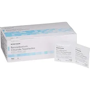 Mckesson Benzalkonium Choloriade Towelettes