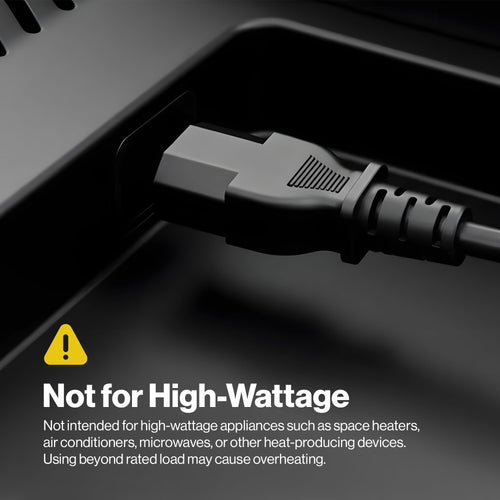 3-Prong AC Power Cord — Universal Black Power Cable for TV, Monitor, Computer, P
