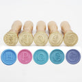 Alphabet Brass Wax Seal Stamps with Detachable Wood Handles for Invitations