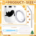Yoiemivy French Bulldog Insulated Wine Tumbler Set 2, 12oz, Christmas Gift