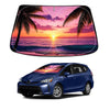 Sunset Beach Windshield Sun Shade for Toyota Prius Hatchback 2016-22 Foldable