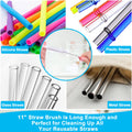XANGNIER 3 Pack Stainless Steel Bottle Cleaner Brush Kit for Baby Bottles