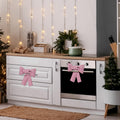 Hungdao Christmas Kitchen Towels 2 Pc Red White Stripes Decorative Bows