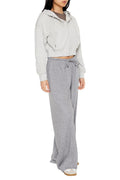 Forever 21 Ribbed Knit High-Rise Pants Dark Grey Size M