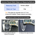 uxcell 32.5mm Sapphire Crystal Watch Glass Lens Round Flat 1.5mm Replacement