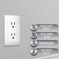 TayMac AD20W Paintable Duplex Adapter Plate White Plastic