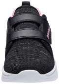 adituo Toddler Boys Girls Lightweight Athletic Sneakers Strap Black Pink Size 11