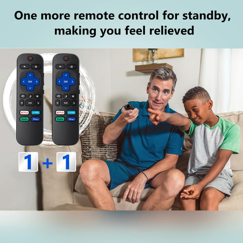 2) Replacement Remote Control Compatible For Roku Tv,For Tcl Roku/For Hisense Ro