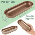 CYEAH 6 Pc Mini Loaf Pan Set 7-Inch Carbon Steel Non-Stick Gold Bakeware
