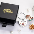 GiftoBi Capybara Animal Keychain Stainless Steel 3x3cm Silver B Unisex