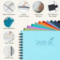 BEZEND 2026 Weekly Monthly Planner 8.5x11 Lavender PU Leather Softcover