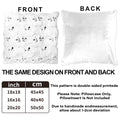 RBQXNW Halloween Pillow Covers 18x18 White Cat Ghost Set of 2 Plush