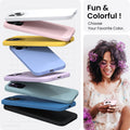 14 Pro Max Case 6.7, Slim Liquid Silicone 3 Layers Full Covered Soft Gel Rubber