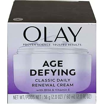Olay Age Defying Classic Daily Renewal Cream, Face Moisturizer 2.0 Fl Oz