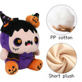CAIYUEGG Halloween Monster Plush Purple Demon Witch Pumpkin 10 inch