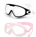 DCRWVCTON Adult Swim Goggles 2 Pack Anti-Fog Leak-Proof Clear with Ear Plugs