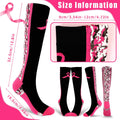 YLOLUL Breast Cancer Awareness Socks Black Camouflage Polyester Womens Size L