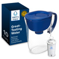 Brita Large Water Filter Pitcher 10-Cup Mazarine Blue with 1 Standard Filter