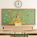 EggSun 112pcs Thanksgiving Fall Bulletin Board Decorations Maple Leaf 14x8in