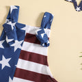 July 4th Infant Outfit Stars Stripes Romper Independence Day Overalls 6-12 Months