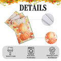 LULUXENIA Thanksgiving Table Runner Maple Leaves Pumpkin Fall Decor 13x72 Inch